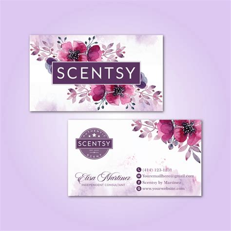 Printable Free Printable Scentsy Business Cards